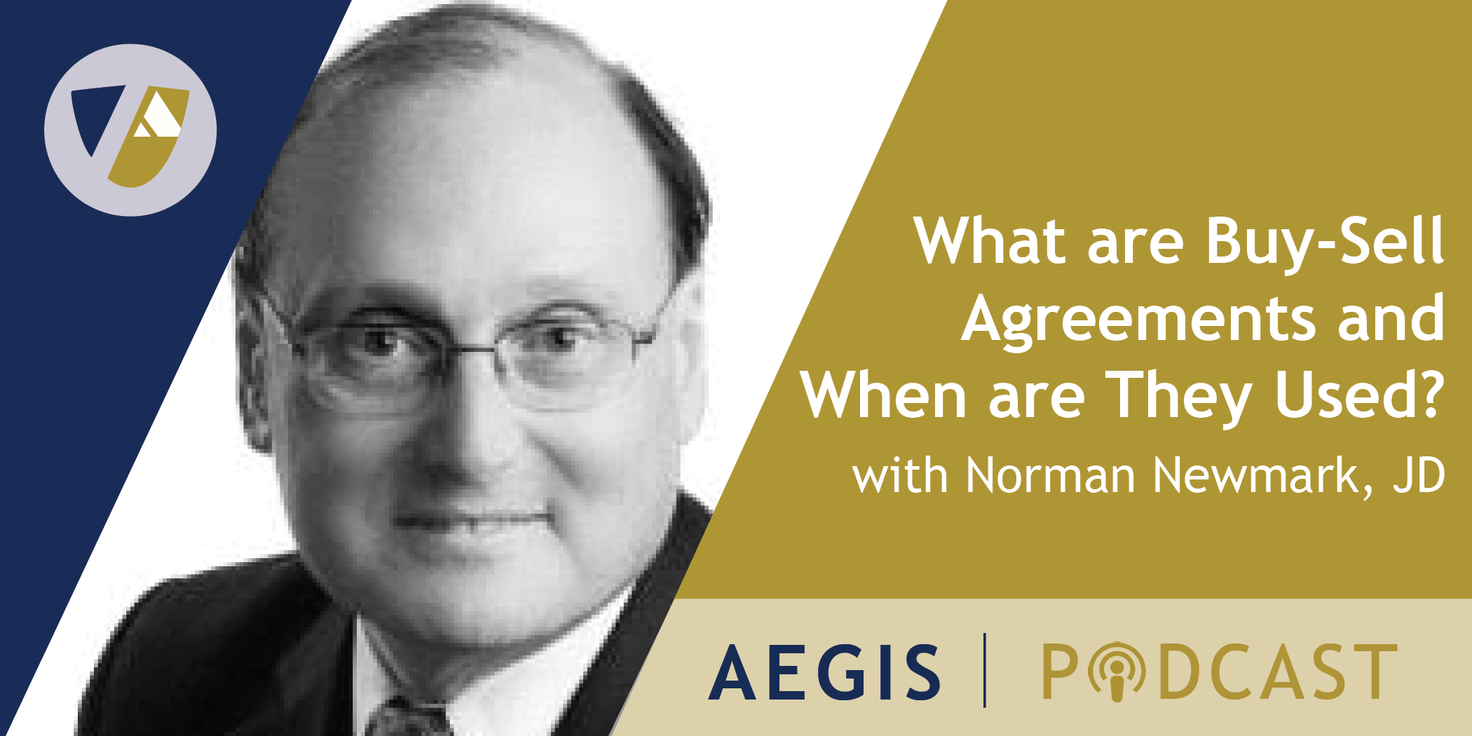 The AEGIS Podcast: Interview with Norman Newmark, JD – What are Buy-Sell Agreements and When Are They Used?